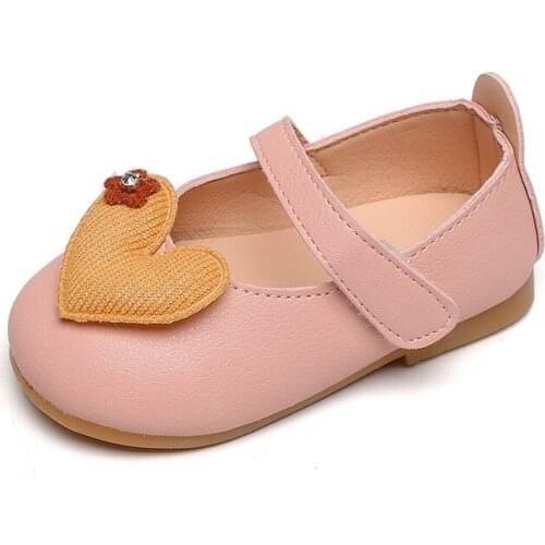 Children Shoes for Girls Kids Leather Flats Dress Shoes for Wedding Party Fashion Princess Casual Shoes for Kindergarten 15-30