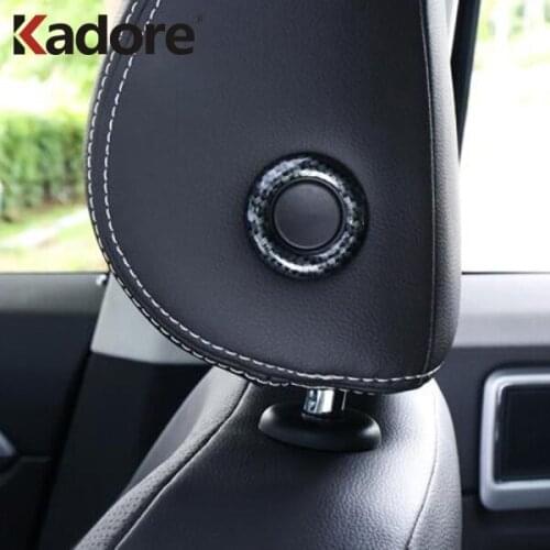 For Volkswagen For VW T-Roc TROC 2017-2019 Car Styling Seat Back Headrest Adjust Handle Button Switch Ring Cover Trim Frame