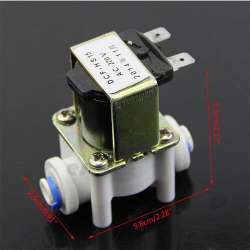 Water Valve Electric Plastic Solenoid Valve for Water Purifier Ionizer Air Inlet Pipeline