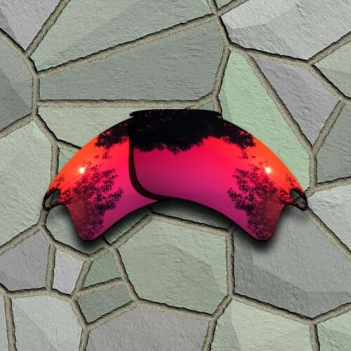 Violet Red Sunglasses Polarized Replacement Lenses for Oakley Fast Jacket XL