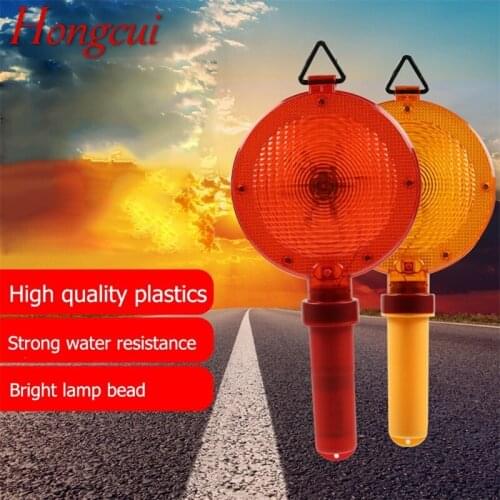 Hongcui Indicator Lights LED Safety Handheld Warning Light For Road Barricade Flashing Lighting