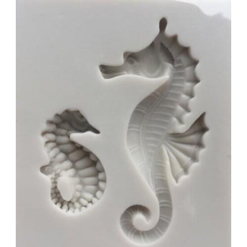 Cake Tools sea horse seahorse mould silicone mold Cake Fondant tool Decorating DIY Kitchen Baking Tool Bakeware Pudding