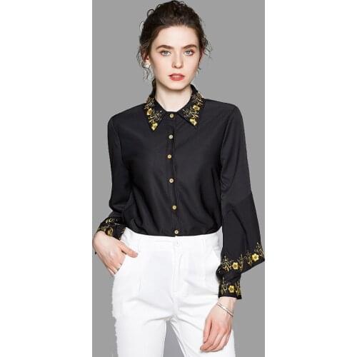 Jamerary Women's Shirts With Embroidery