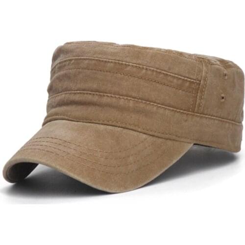 Washed Denim Black Cap For Men Cotton Flat Hat Outdoor Casual Dad Hats Adjustable Women Baseball Caps Male