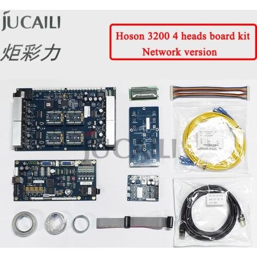 Jucaili Hoson 4 heads Board kit for Epson I3200 printhead board kit for water based/Eco solvent printer network version