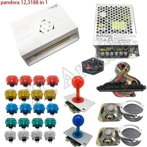 3188 in 1 Arcade DIY Jamma Kits With 3D Pandora 12 sanwa Button Joystick for 2 players coin oprate video game machine DIY