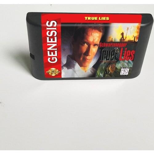 True Lies - 16 Bit MD Game Card for Sega Megadrive Genesis Video Game Console Cartridge