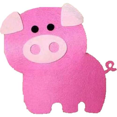 2021 New Pink pig cutter Cutting Die Mold Diy Scrapbook Decoration Wooden Knife Mould Suitable For Fustelle