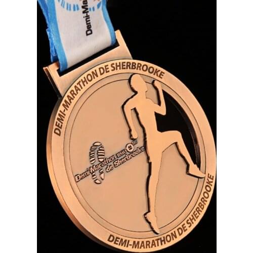 Factory Wholesale Sports Medal Round Gold Silver Bronze Medal