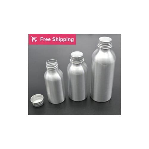 30ml/50ml/100ml Capacity 30pcs/lot Empty Aluminum Bottle with Aluminum Cap top cover