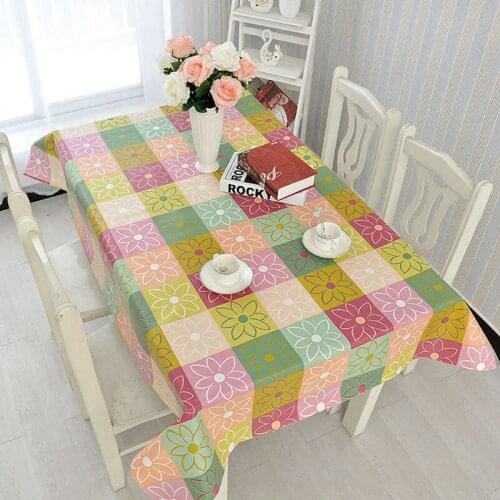 PVC Tablecloth Print Color Wedding Birthday Party Table Cover Rectangle Desk Cloth Wipe Covers Waterproof Table Cloth