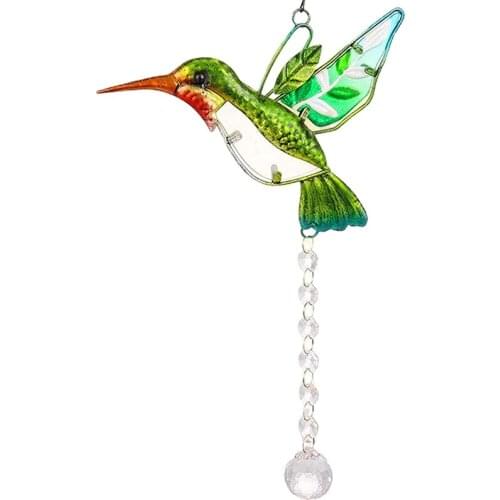Stained Glass Window Hangings Bird Suncatcher Crystals Window Suncatcher Clear Crystal Ball Prisms