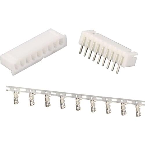 XH2.54-9P 9Pin Curved needle spacing 2.54mm connectors Male and Female Plug + terminals