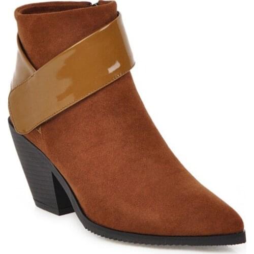 Plus Size Pointed boots boots women shoes ankle boots for women ladies boots shoes woman winter