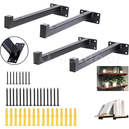1/2/4 Black Industrial Partition Bracket Bracket Table Tripod Plate Wall-mounted Multifunctional Household Hardware Accessories