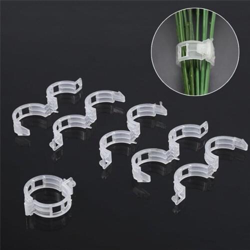 100pcs Plant Clips Reusable Plant Support Clips Clamps Plants Hanging Vine Vegetables Vine Fixing Clips Bundled Branch Clips U3