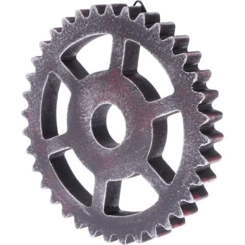 12cm Wood Steampunk Gear Wheel for Home Bar Shops Wall Art Hanging Home Living Room Pub Club Decorations