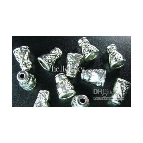 1200pcs Tibetan silver ornate spiral cone bead caps A320