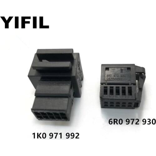 2/4/10sets/lot 10 Pin/Way Male Feamle Lift Switch Seat Adjustment Plug Connector For Volkswagen AUDI 6R0 972 930 1K0 971 992