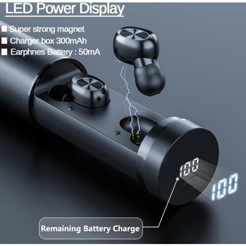 B9 TWS Bluetooth 5.0 In-ear Binaural Wireless Touch Button Earphones Earbuds