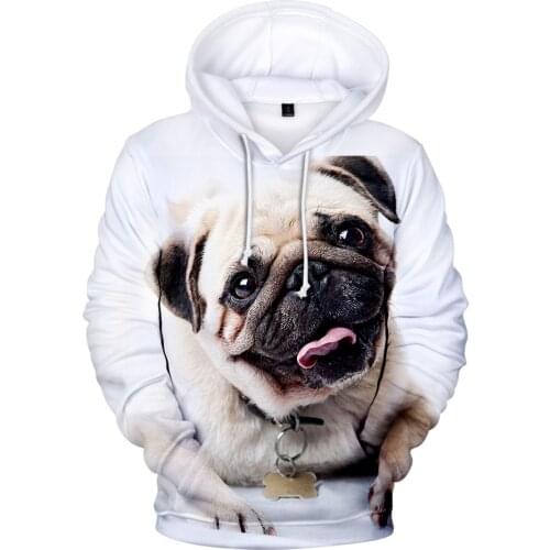 Pug 3D Print kids Hoodie Men/Womens Sweatshirts Harajuku Pullover Autumn Pug Hooded Funny Cartoon Brand Designer