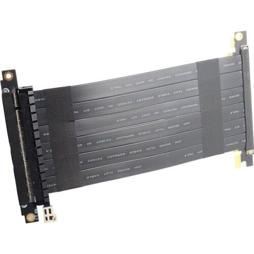 185mm PCIe 3.0 x16 16X to 16X Wiring is suitable for ITX A4 Motherboard Case Double Reverse Graphics Card Extension Cord 18.5cm