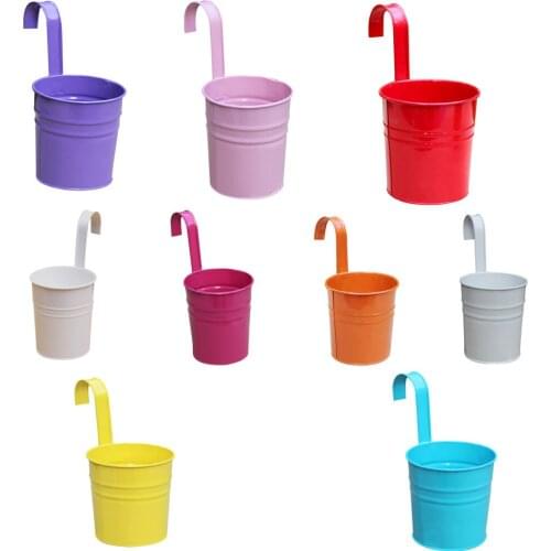 European Hanging Planter Flower Plant Pots Can't Disassemble The Hooks To Simulate The Pots Of Iron Kegs Garden Accessories F522