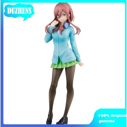 100% Original genuine The Quintessential Quintuplets Nakano Miku 17cm Action Figure Anime Figure Model Toys Figure Doll Gift