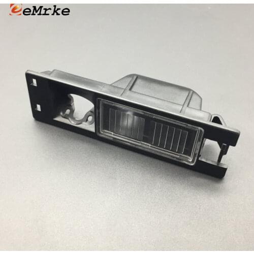 EEMRKE Car Camera Bracket License Plate Lights Housing for Buick Regal for Opel Vauxhall Insignia Saloon Sedan -Black Color