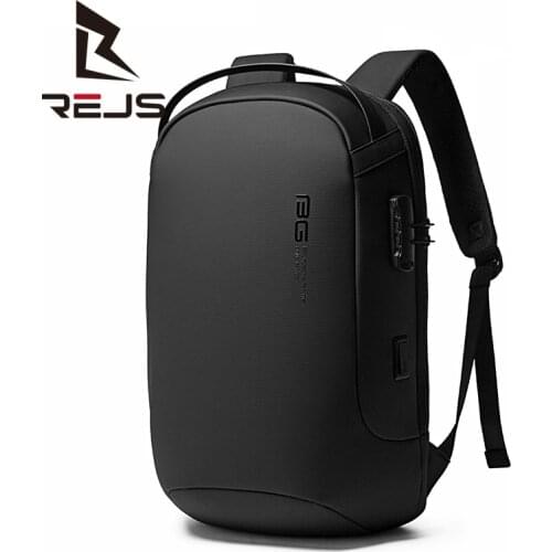 REJS LANGT Laptop Backpack 15.6 Inch Fashion School Bag Men Business Backpacks USB Charge Anti-Theft Travel Mochila sac a dos