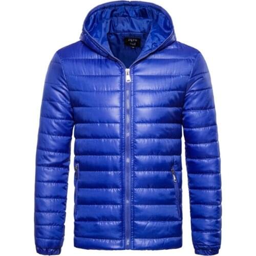 2018 Hot Sale Casual Parkas Winter Jacket Men Hooded Cotton Padded Coat New Fashion Multicolor Windproof Male Outerwear US Size