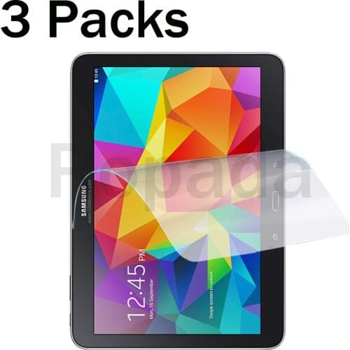 3 Packs soft PET screen protector for Samsung galaxy tab 4 10.1 SM-T530 SM-T531 protective tablet film
