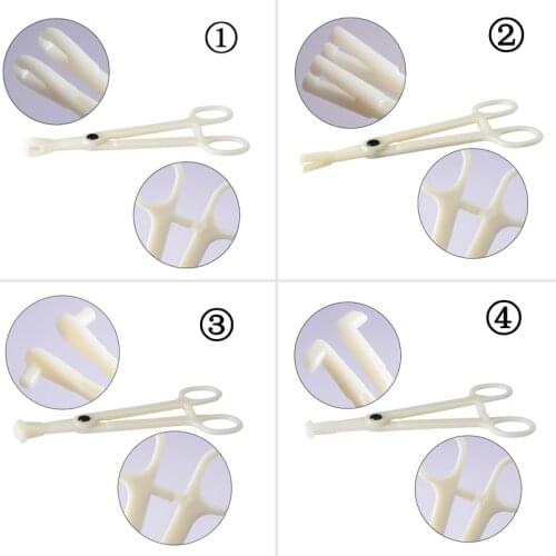 1PC Acrylic Body Piercing Kit Professional Disposable Clamp Plier Tool Ear Lip Navel Nose Septum Forceps Permanent Body Jewelry