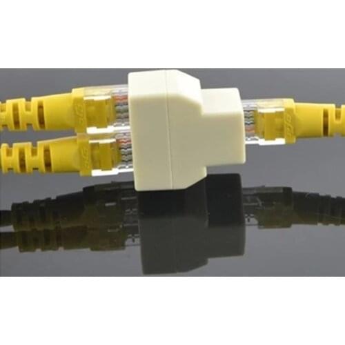RJ45 CAT5 CAT5E Network Ethernet 1to2 Connector Adapter