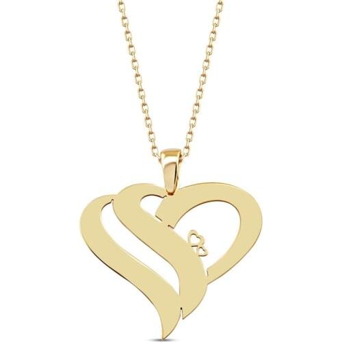 Name Post Silver Heart Pendant DN201