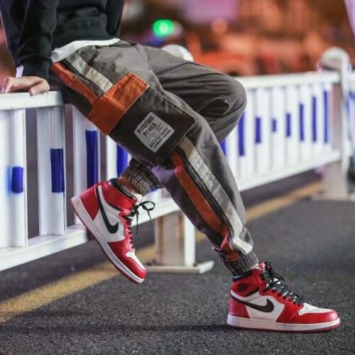Pockets Harem Pants Men Autumn Winter Casual Sweatpants Hip Hop Joggers New Design Slim Fit Pencil Pants