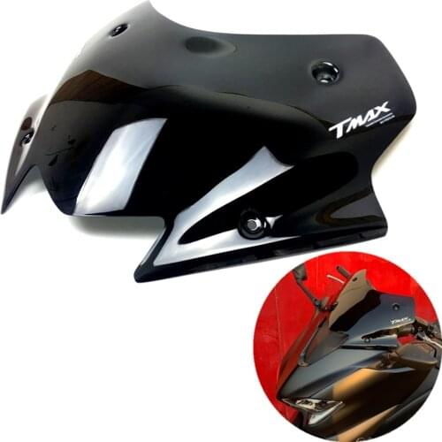 Motorcycle Accessories Windshield Bubble Windscreen Black Wind Deflectore For Yamaha TMAX530 TMAX 530 2017 2018 2019 2020