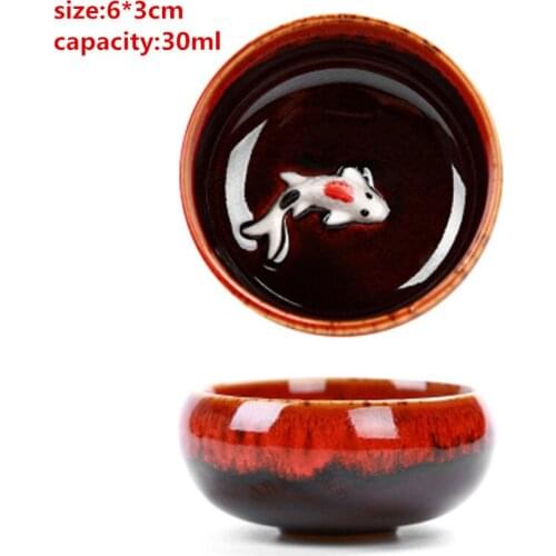 High Quality 4 pcs/lot China Dehua Colorful ceramic cup Binglie tea cup Beautiful Environmental protection