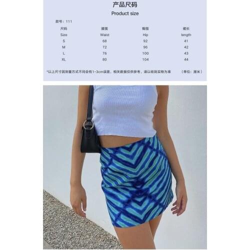 Womens Bodycon Mini Skirt, High Waist Irregular Striped Print Zip Up Short Pencil Skirt