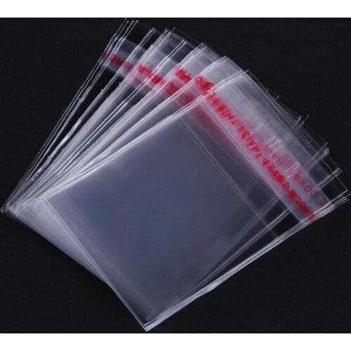 100Pcs Plastic Self Adhesive Bags Small Jewelry Packaging Bag Sealing Bags Nail Drill Diamond Jewelry Storage Bag Pouch