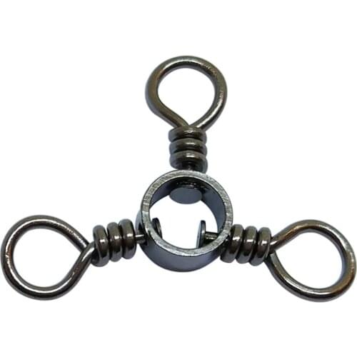 1000 pieces/lot fishing 3-way swivels barrel swivels size 5/0 4/0 3/0 2/0 1/0 #1-10 fishing accessoies fishhooks