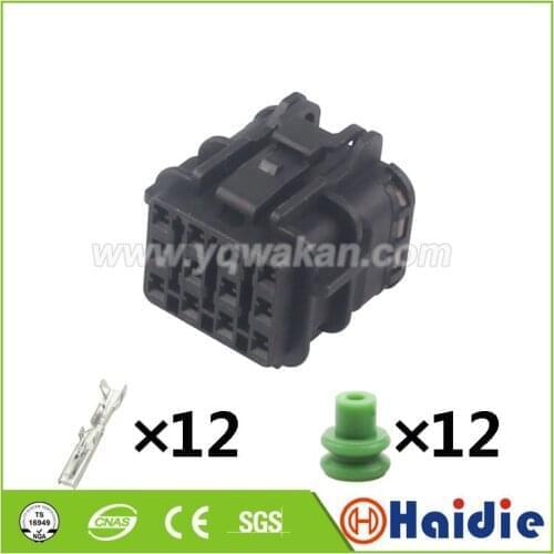 2sets 12pin auto electronic housing plug MG 610346-5 wire harness cable waterproof connector MG610346-5