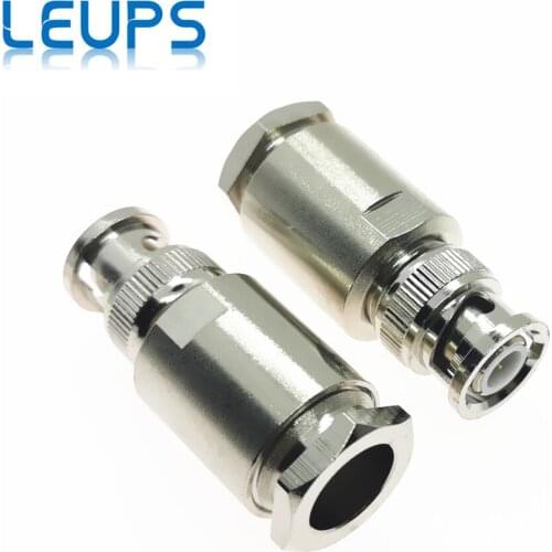 50PCS BNC Male RF Connector Clamp RG8 LMR400 RG213 RG165 7D-FB Cable 50 Ohm