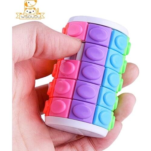 Children Puzzle Colorful Novelty 3D Brain Teaser Game Slide Magic Decompression Anti-Stress Intelligence Plastic Toys Adult Gift