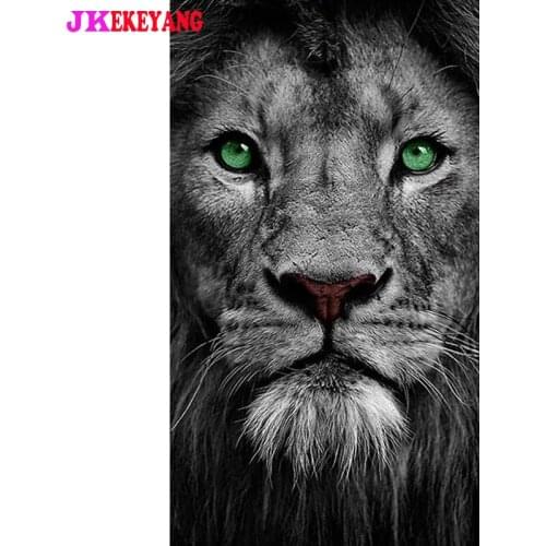 Large 5D Diy diamond painting Tiger and lion Diamond Mosaic Rhinestone Embroidery cross stitch Y4624
