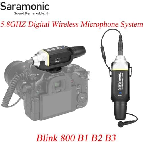 Blink 800 B1 B2 B3 Wireless Microphone System 5.8GHZ Digital Professional Microphone For Electronic Instruments Cameras Mixers