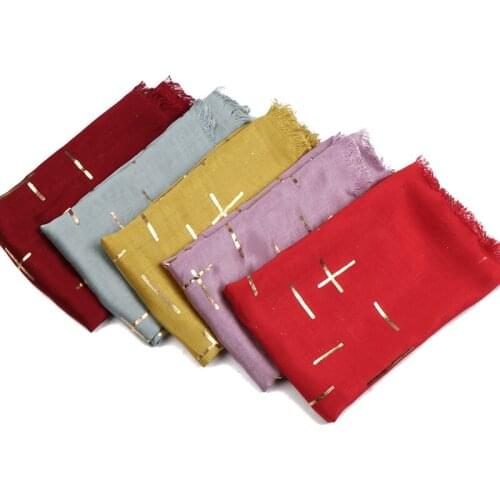 Glitter geometric hijab scarf shimmer cotton shawls muslim fringed shawls wraps fashion headband scarves 10pcs/lot