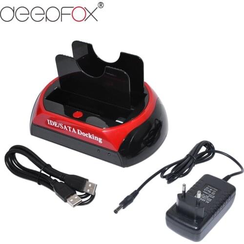 DeepFox 3.5 inch USB 2.0/Type C to SATA HDD Disk Hard Drive Case Support 2TB Hard Drive Enclosure For Notebook Laptop