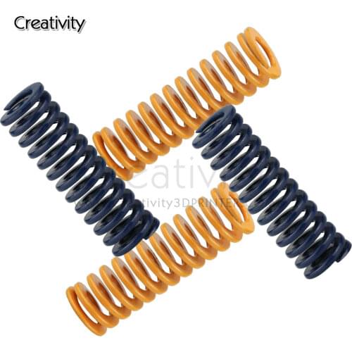 10pcs 3D Printer Parts Spring For Heated bed MK3 CR10 hotbed Imported Length 25mm OD 8mm ID 4mm For 3D Printer