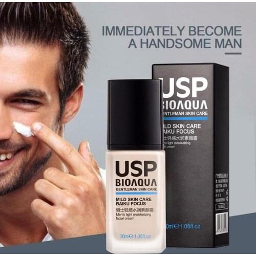 Men BB Cream Face Cream Natural Whitening Skin Care Men Effective Care Sunscreen Face Foundation Base Men Makeup Face Foundation